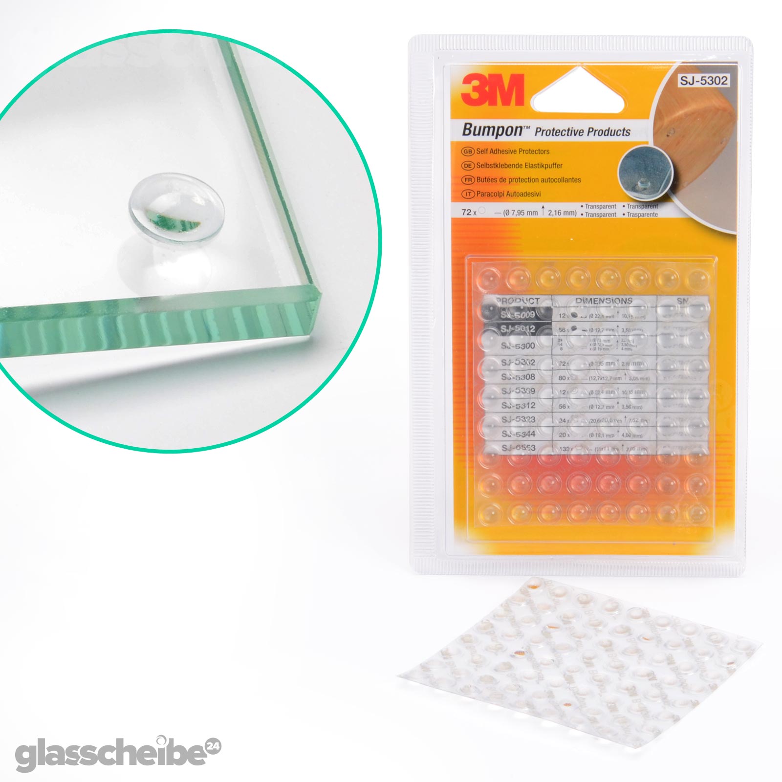 3M Elastikpuffer SJ-5302 transparent