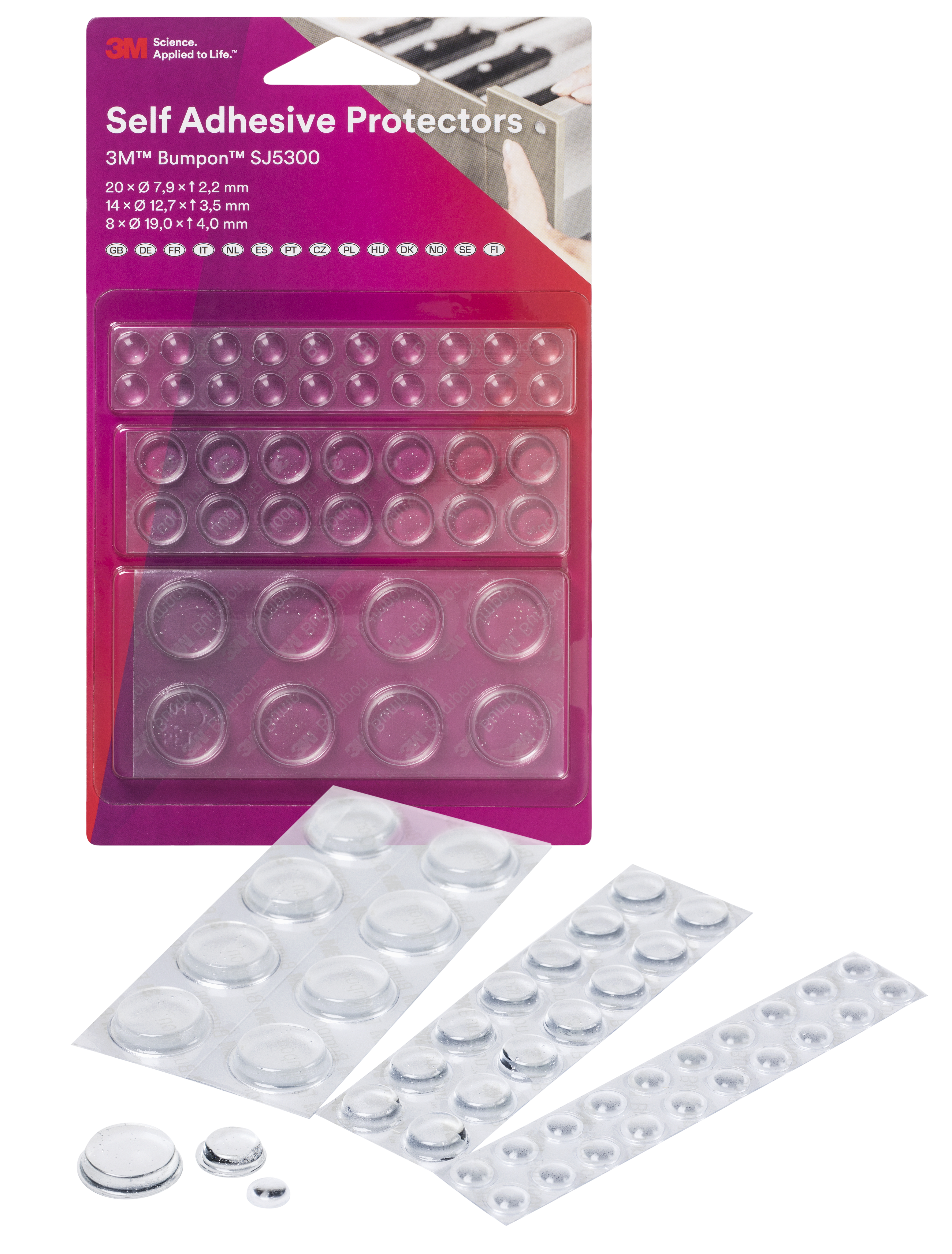 3M Elastikpuffer SJ-5300BL transparent