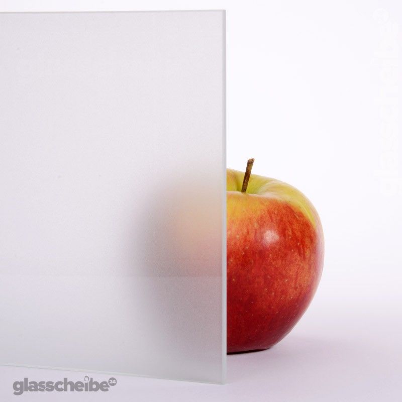 Glasplatten satiniert